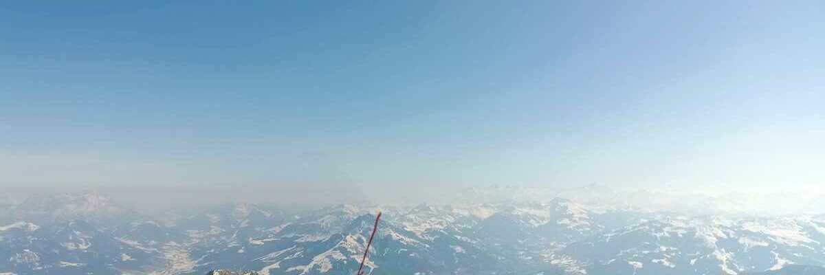 Flugwegposition um 11:58:02: Aufgenommen in der Nähe von Gemeinde Scheffau am Wilden Kaiser, Österreich in 2327 Meter